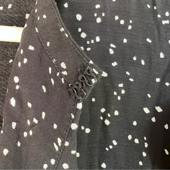 & Other Stories Frilled Ruffle Midi Dress Black White Size 2 - Picture 9 of 11